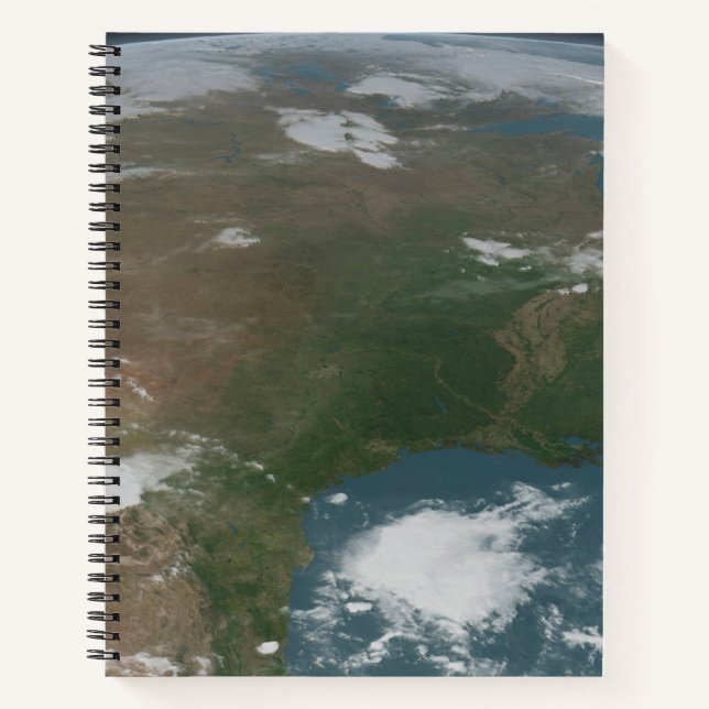 Cuaderno Planeta Panorámico Tierra Y Estados Unidos. 2 (Anverso)
