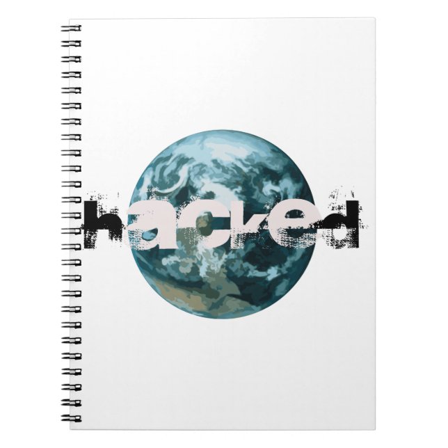 Cuaderno Planeta Tierra hackeada (Frente)