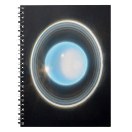 Cuaderno Planeta Urano con Rings JWST Image