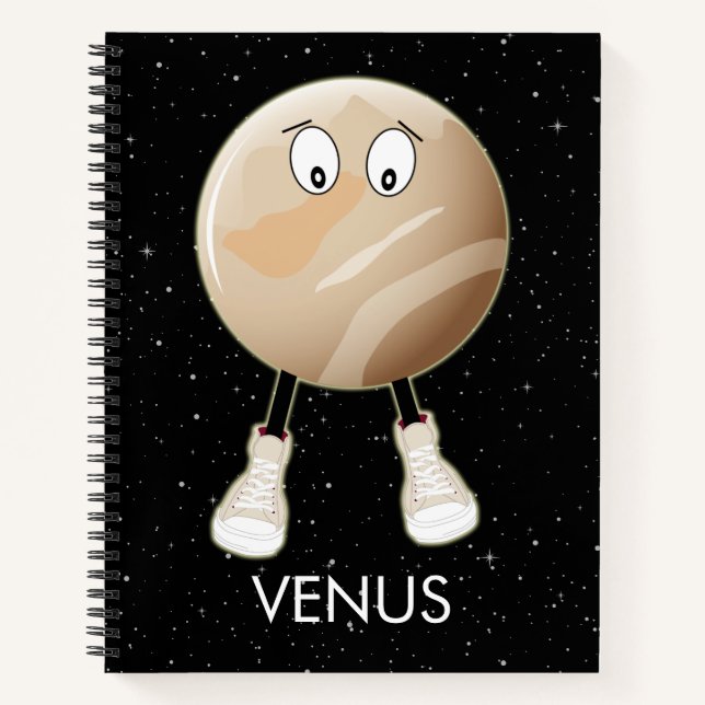 Cuaderno Planeta Venus y estrellas (Anverso)