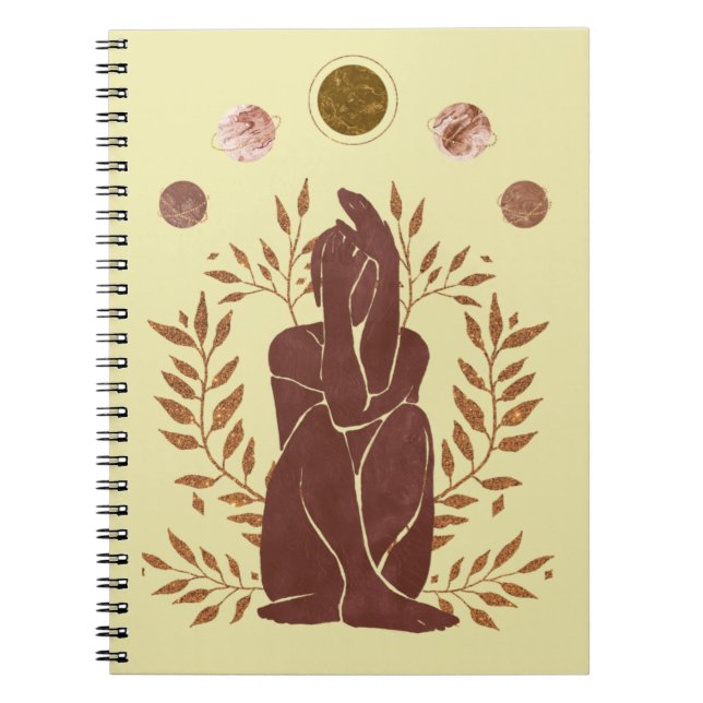 Cuaderno Planetas abandonados plantas humanas pensando en h (Frente)