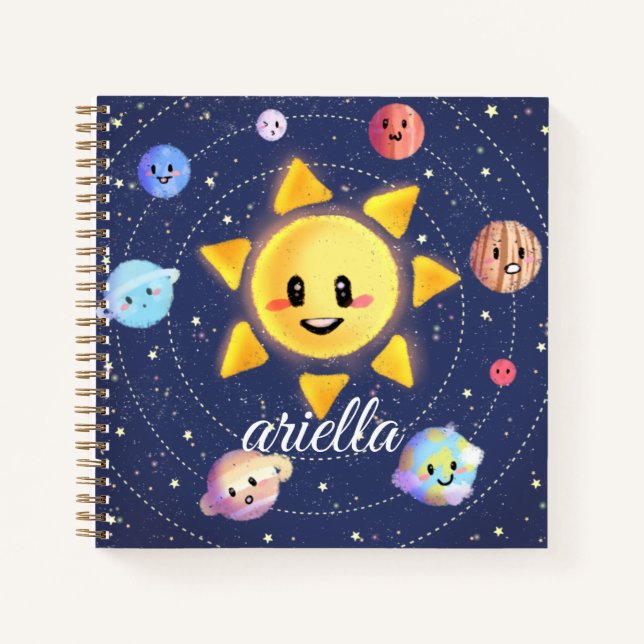 Cuaderno Planetas de galaxia espacial (Anverso)