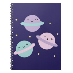 Cuaderno Planetas del pastel de Kawaii