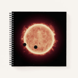 Cuaderno Planetas Transitando Estrella De Enano Rojo En Tra