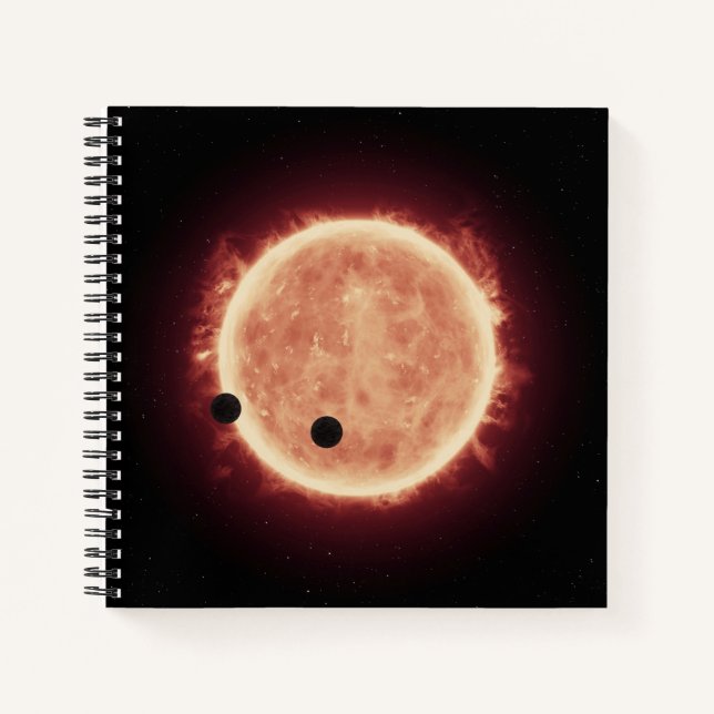 Cuaderno Planetas Transitando Estrella De Enano Rojo En Tra (Anverso)