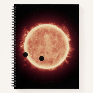 Cuaderno Planetas Transitando Estrella De Enano Rojo En Tra