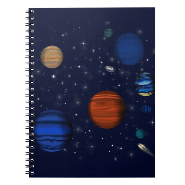 Cuaderno Planetas y galaxias espaciales (Frente)
