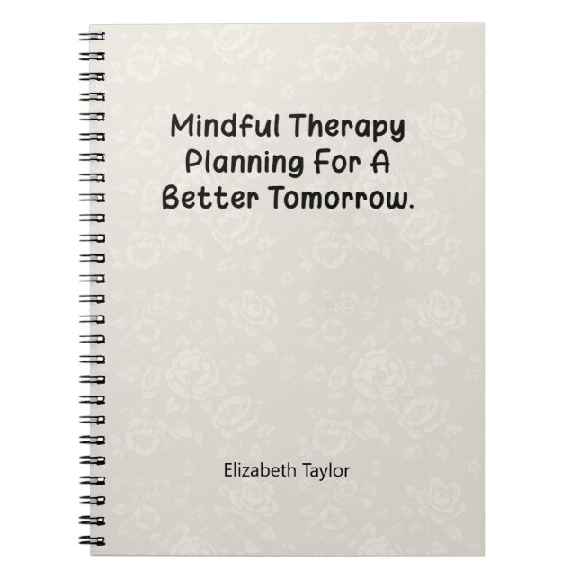 Cuaderno Planificación de Terapia Consciente para un Futuro (Frente)