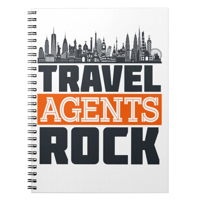 Cuaderno Planificación de vacaciones de rock para agentes d (Frente)