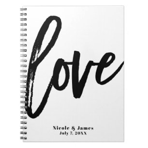 Cuaderno Planificación del Boda de guiones de pincel modern