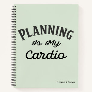Cuaderno Planificación Divertida Es Mi Monograma De Cardio