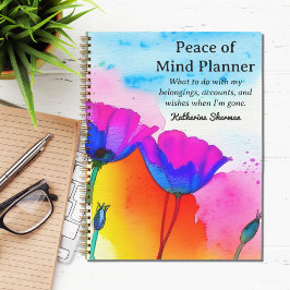 Cuaderno Planificación inmobiliaria Paz mental de fin de vi