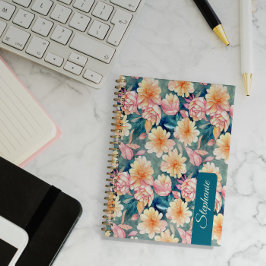 Cuaderno Planificador de Arte Floral con Tu Nombre
