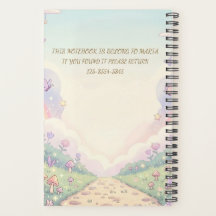 Cuaderno Planificador de Aventura Arcoíris para Ni