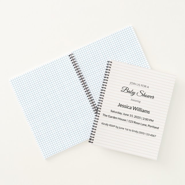 Cuaderno Planificador de Baby Shower | Neutral Ele (Interior)