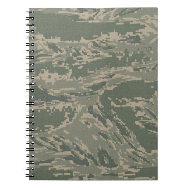 Cuaderno Planificador de bloc de notas en espiral de camufl (Frente)