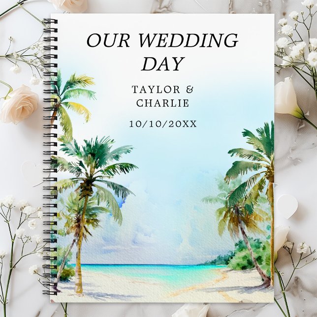 Cuaderno Planificador de Boda en Destino de Playa Tropical (Subido por el creador)