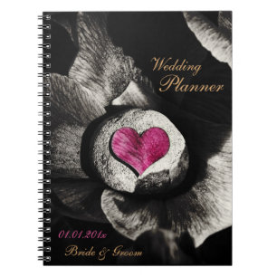 Cuaderno Planificador de bodas, arte de la Tierra de Piedra