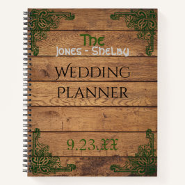 Cuaderno Planificador de Bodas Claddagh Celta Rústico