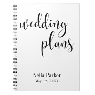 Cuaderno Planificador de Bodas con Tipografía de Letra en B