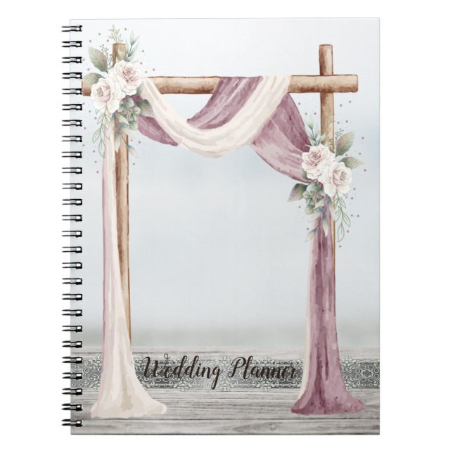 Cuaderno Planificador de bodas de Beach Arbor (Frente)