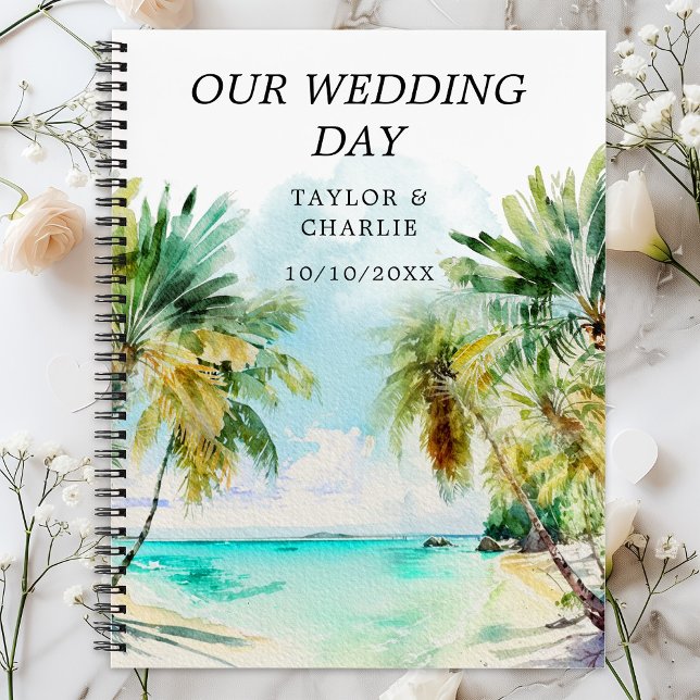 Cuaderno Planificador de bodas de destino de playa tropical (Subido por el creador)