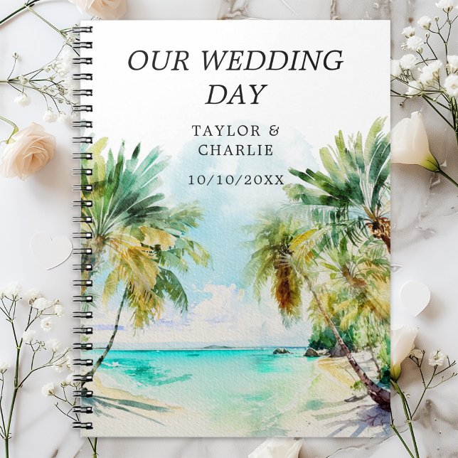 Cuaderno Planificador de bodas de destino de playa tropical (Subido por el creador)