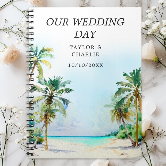 Cuaderno Planificador de bodas de destino de playa tropical (Subido por el creador)