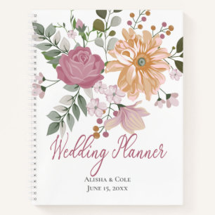 Cuaderno Planificador de bodas de flores de verano