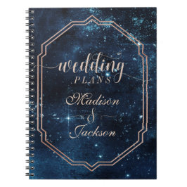 Cuaderno Planificador de Bodas de Galaxia Celestial de la E