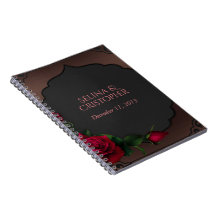 Planificador de bodas de rosas rojas góticas