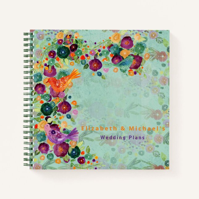 Cuaderno Planificador de bodas presupuestales personalizado (Anverso)