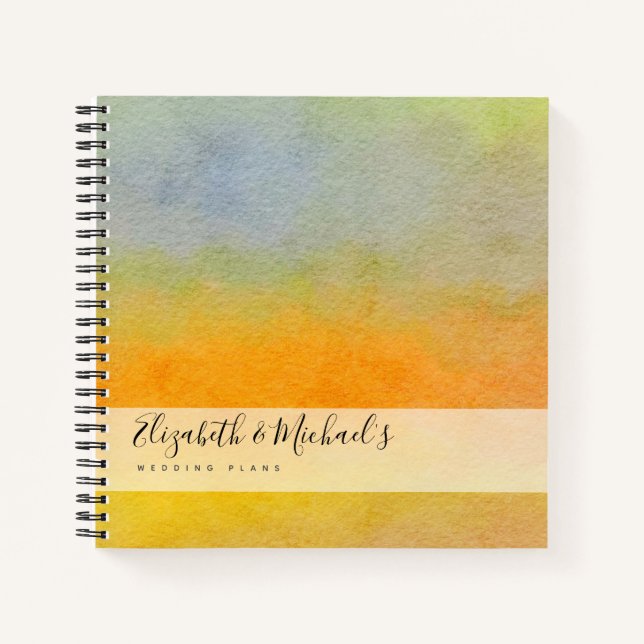Cuaderno Planificador de bodas presupuestales personalizado (Anverso)