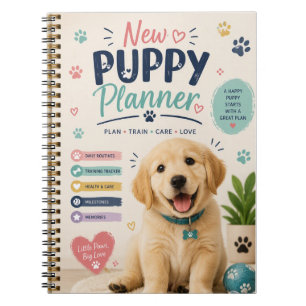 Cuaderno Planificador de Cachorro Nuevo