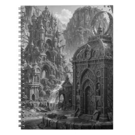 Cuaderno planificador de calendario de arte digital de IA