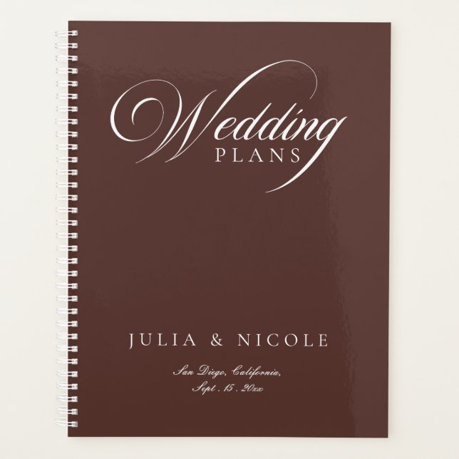 Cuaderno Planificador de Caligrafía Marrón Marfil  (Anverso)