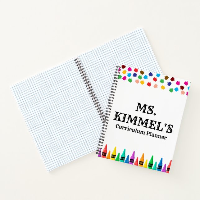 Cuaderno Planificador de currículum para profesores Black P (Interior)