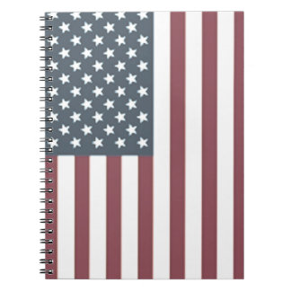 Cuaderno Planificador de Diario de Bandera Estadounidense p