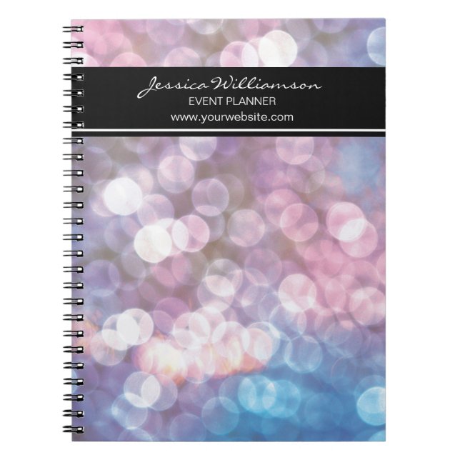 Cuaderno Planificador de eventos ・ bokeh, luces intermitent (Frente)