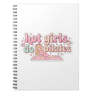 Cuaderno Planificador de Fitness Rosa para Chicas, Regalo p