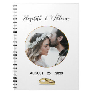 Cuaderno Planificador de fotos de Boda de pareja - Portátil