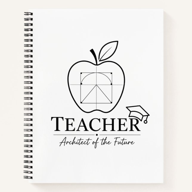 Cuaderno Planificador de Lecciones de Arquitecto para Maest (Anverso)