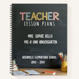 Cuaderno Planificador de Lecciones de Maestro al Estilo Piz