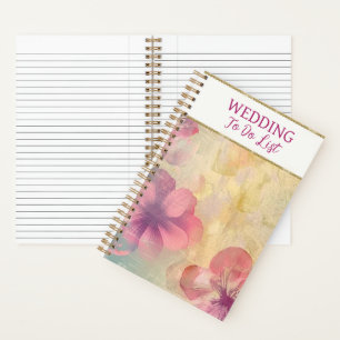 Cuaderno Planificador de Lista de Tareas para Boda