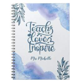 Cuaderno Planificador de maestros de citas inspiradoras en