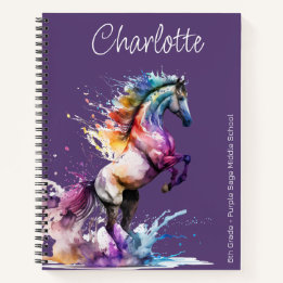 Cuaderno Planificador de nombres personalizados de caballo 
