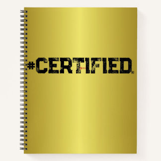 CUADERNO PLANIFICADOR DE ORO CERTIFICADO