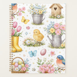 Cuaderno Planificador de Pascua de Jardín de Prima