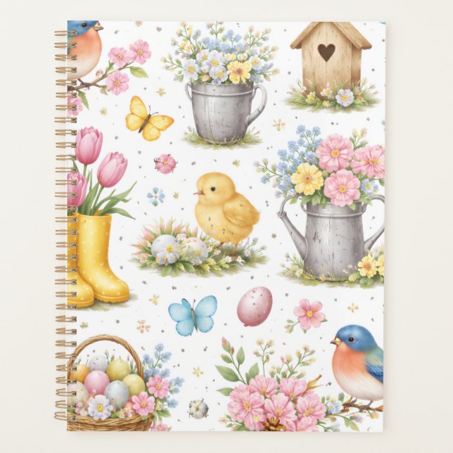 Cuaderno Planificador de Pascua de Jardín de Prima (Anverso)