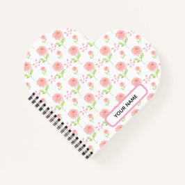 Cuaderno Planificador de patrón floral botánico acuarela